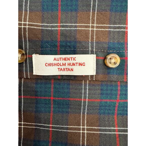 SIR PENDLETON 100% Worsted Wool Button Down Chisholm Tartan Shirt-Men's Large - Picture 7 of 11